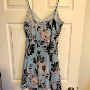 Light blue with floral detail dress
